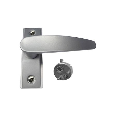 Premier Lock Commercial Storefront Lever Handle With Cam Plug - Right - Aluminum Finish ALH02